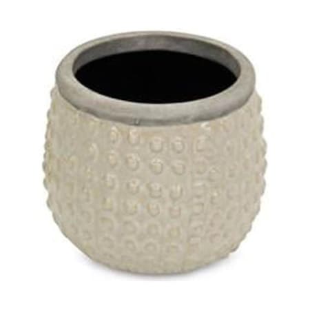 Cheungs Osanna Curved Beige Ceramic Pot - Small 5743S